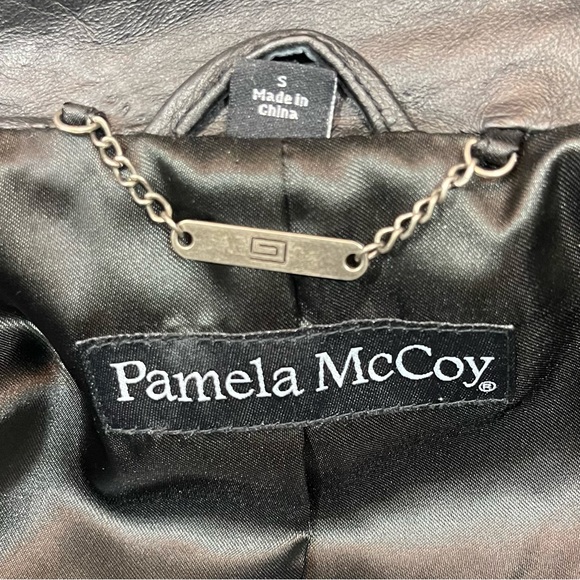 Vintage Pamela McCoy Black Leather Jacket - Picture 6 of 10
